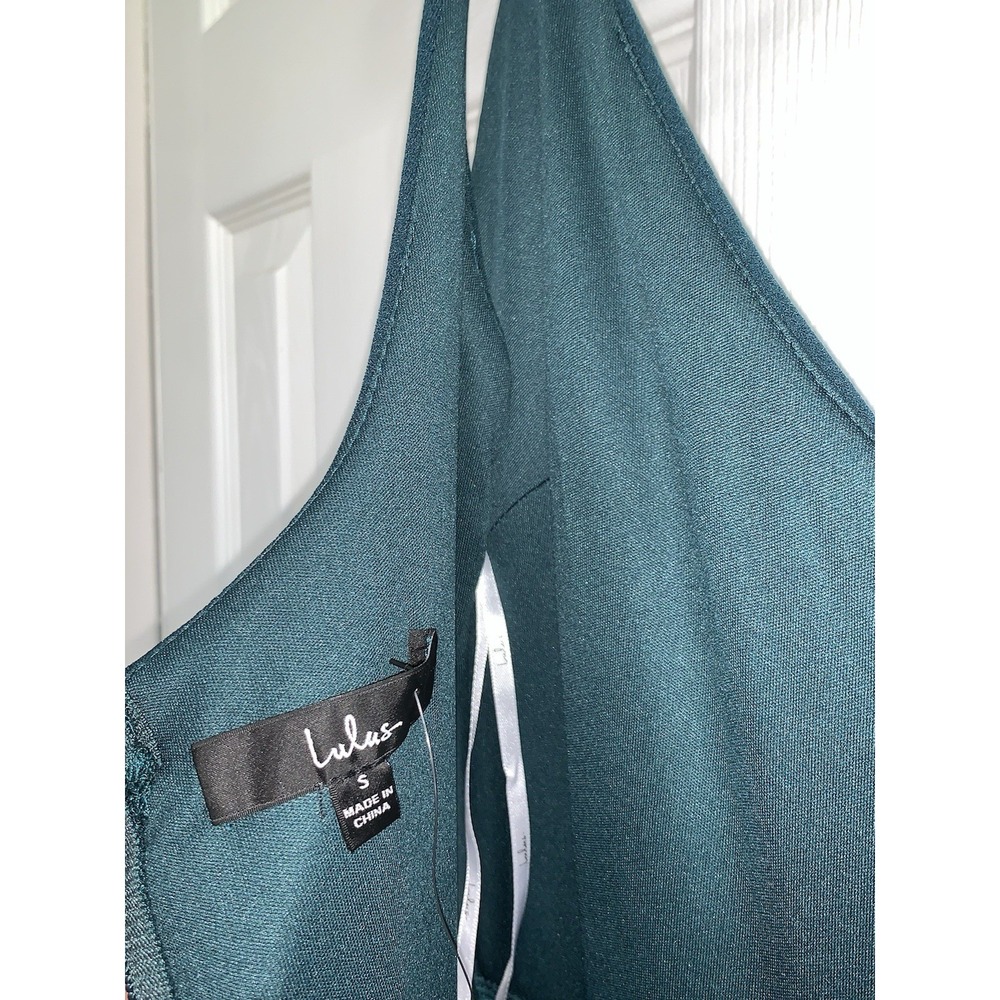 Lulus Moments‎ Of Bliss Forest Maxi Dress Womens Sz S Green Backless Mermaid NWT - Picture 9 of 12